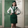 Maisie Williams Wearing A Slytherin Air Hostess Un