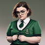 maisie williams as A plus size chubby attractive w