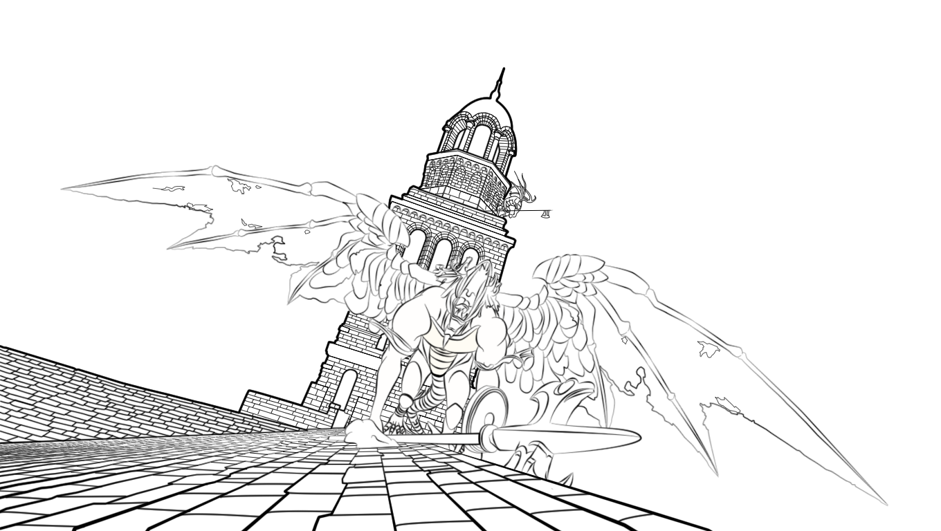 Dark Souls Lineart Bell Gargoyle By Raymanvtwo On Deviantart