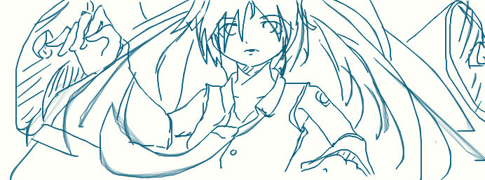 Trying to draw Hatsune Miku