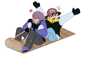 Tobbogganing - Ash + Paul