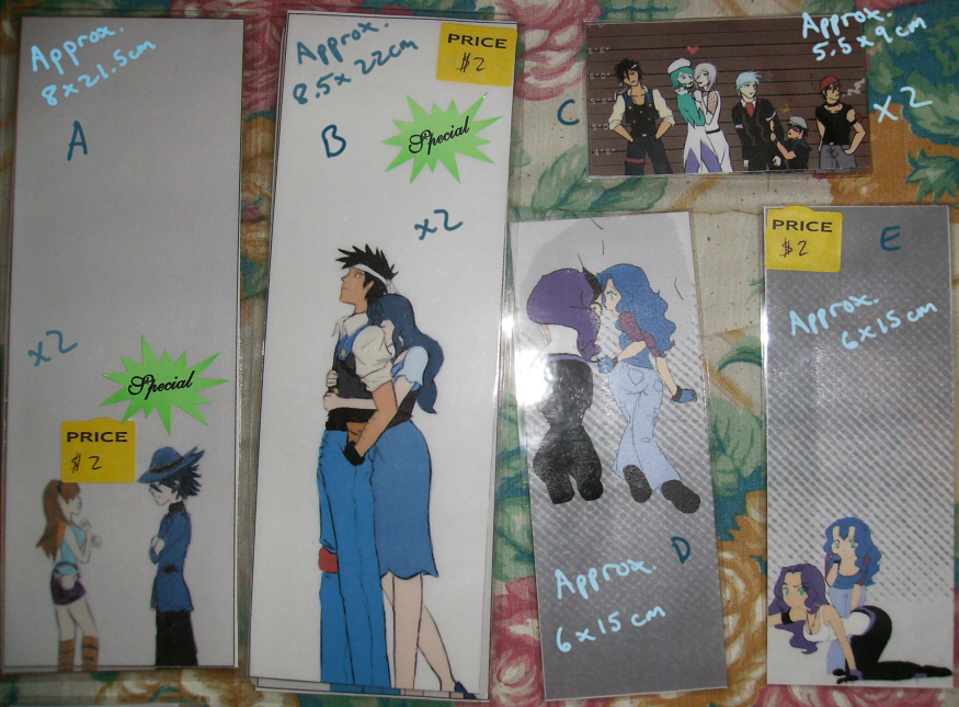 Bookmarks - $2 ea. Set 01