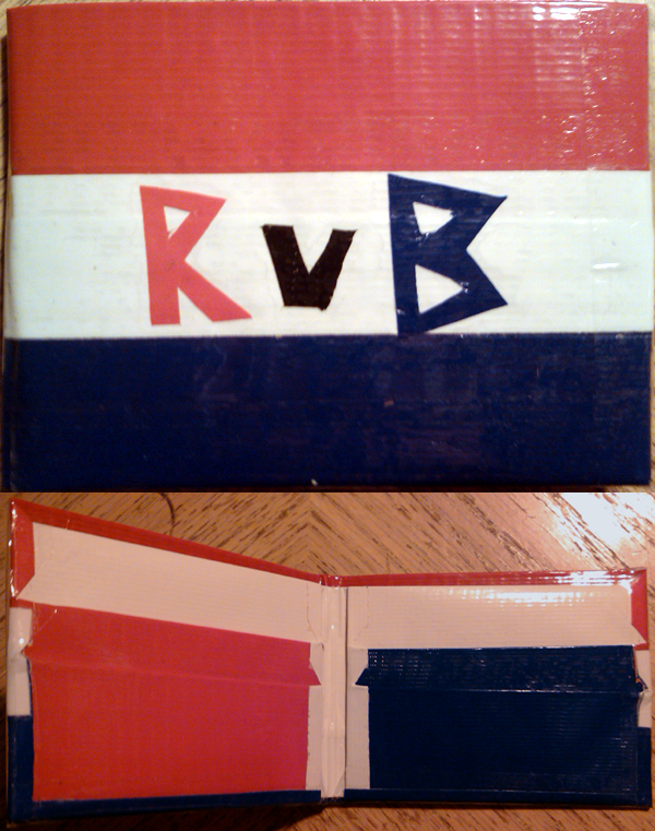 Duct Tape - Slick Wallet - Red vs Blue by Aisuryuu