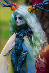 OOAK Ghoulia Yelps - Samhain Dryad Mother Tree by Skiurid