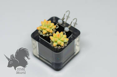 Small Succulent Earrings