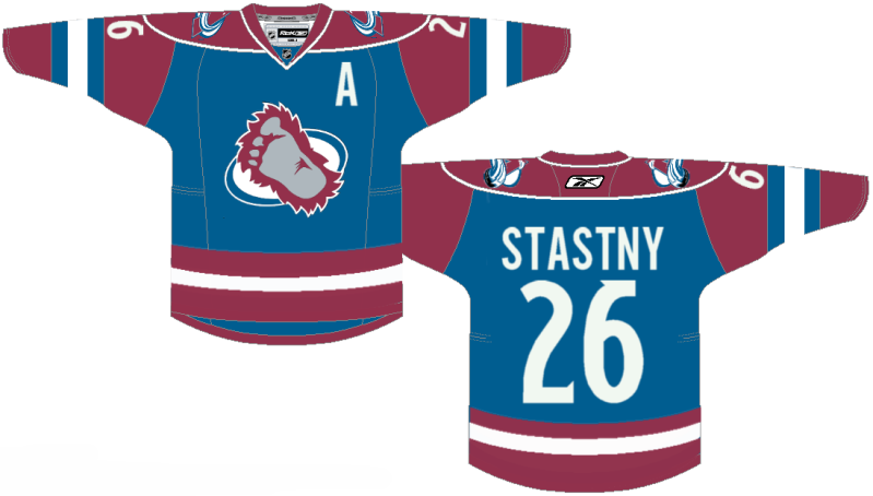 Pink colorado online avalanche jersey