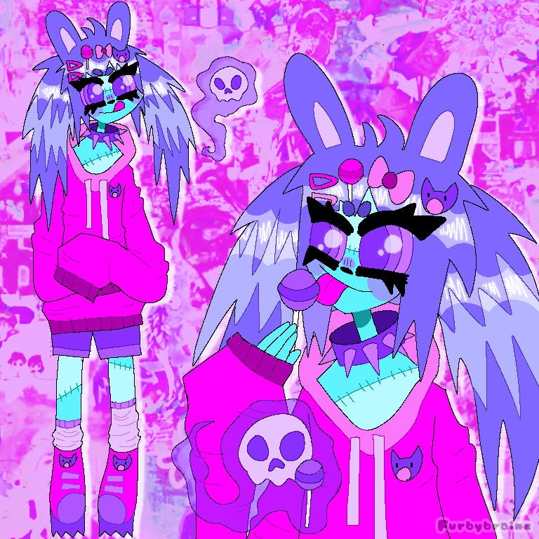 zombie bunny girl 3 by furbybrainz on DeviantArt