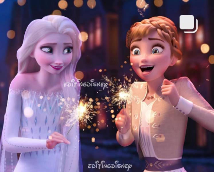 Elsa and Anna playing fireworks (July 4th) by kazmakaneko on DeviantArt