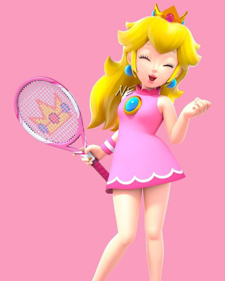 princess peach tennis dress Princess Peach (Mario Power Tennis) by BalthierFlare
