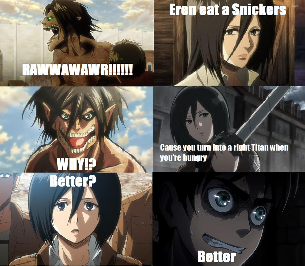 Eren needs a snickers SPOILERS