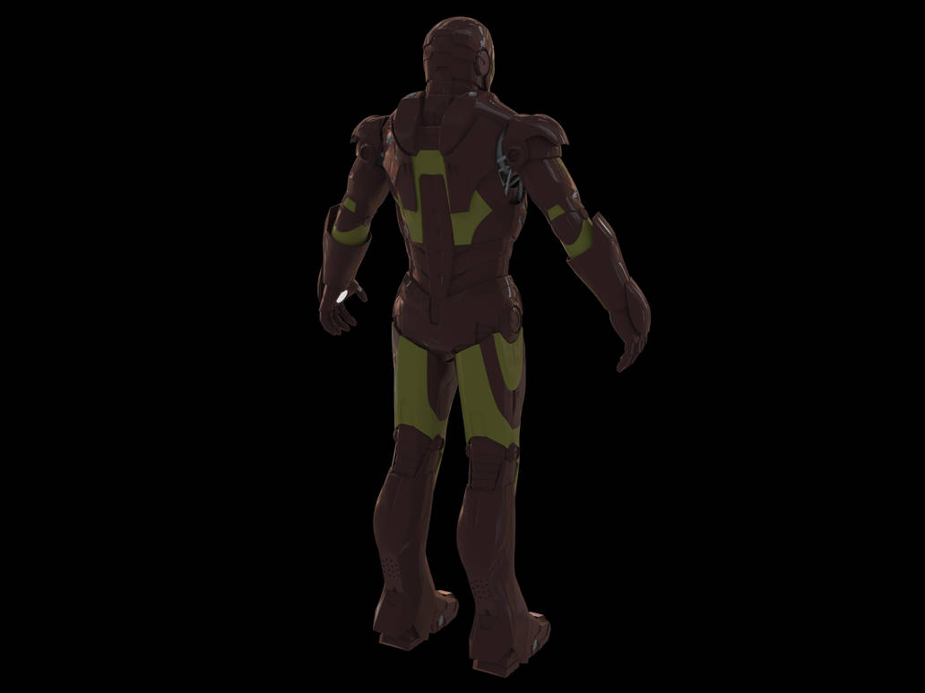 Iron Man 3d Model Back By Cubicalmember On Deviantart