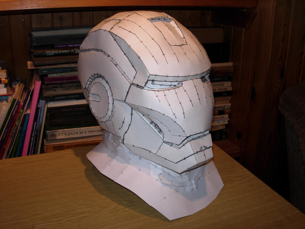 easy pepakura iron man helmet MARK 85 (Foam Template) Iron Man Mark 17