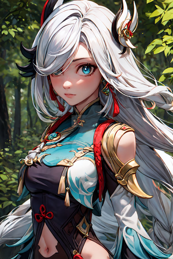 Shenhe D by Pekotu on DeviantArt