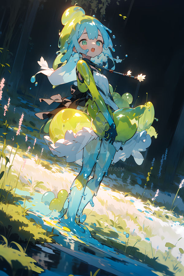 Girl In Slime Pool AI Adopt #40 - Slime Girl 2 by Pekotu on DeviantArt
