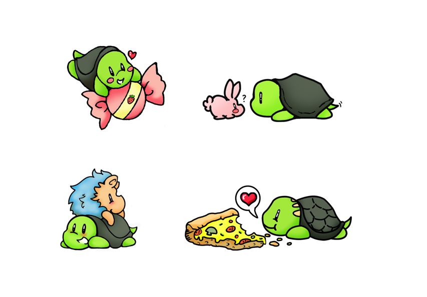 Kawaii Cute Turtle Drawing