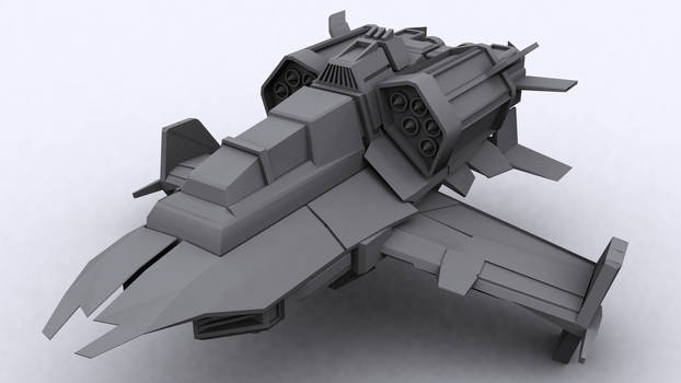 Terran Viking Low Poly Clay Model