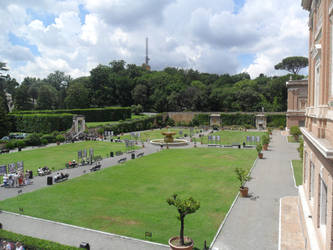 Garden in a square