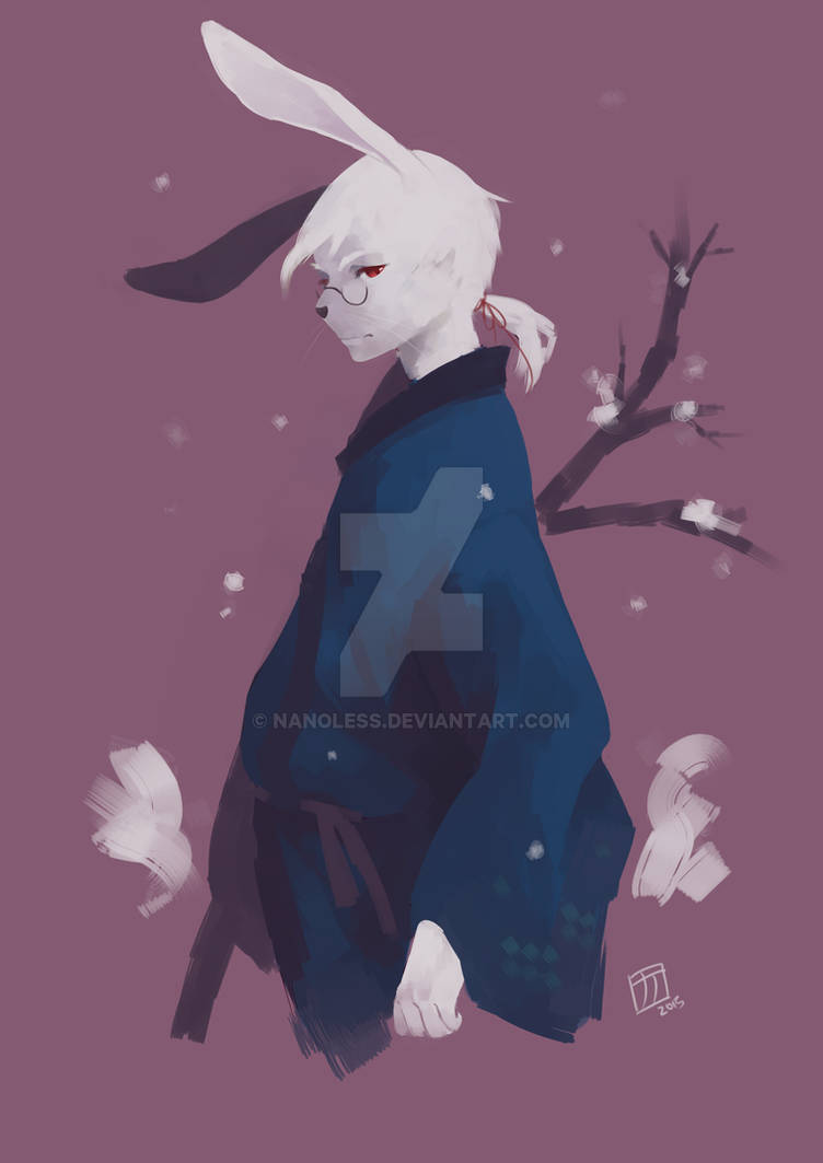 Noseless Rabbit Thing Rabbit by Nanoless on DeviantArt