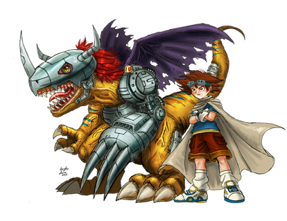 Metal Greymon And Taichi