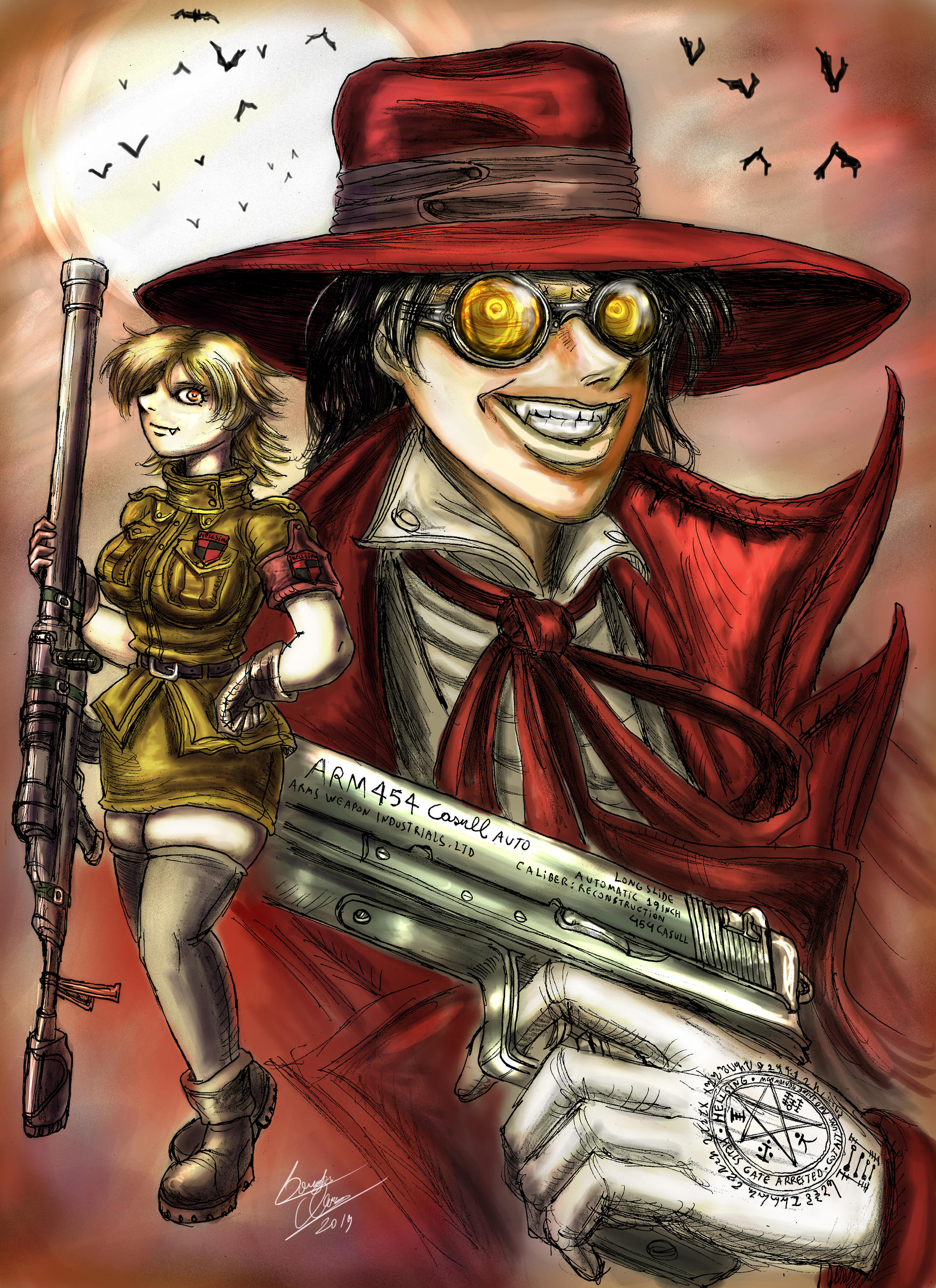 Hellsing Alucard and Seras Victoria (Hellsing) by Darkdouglas on DeviantArt