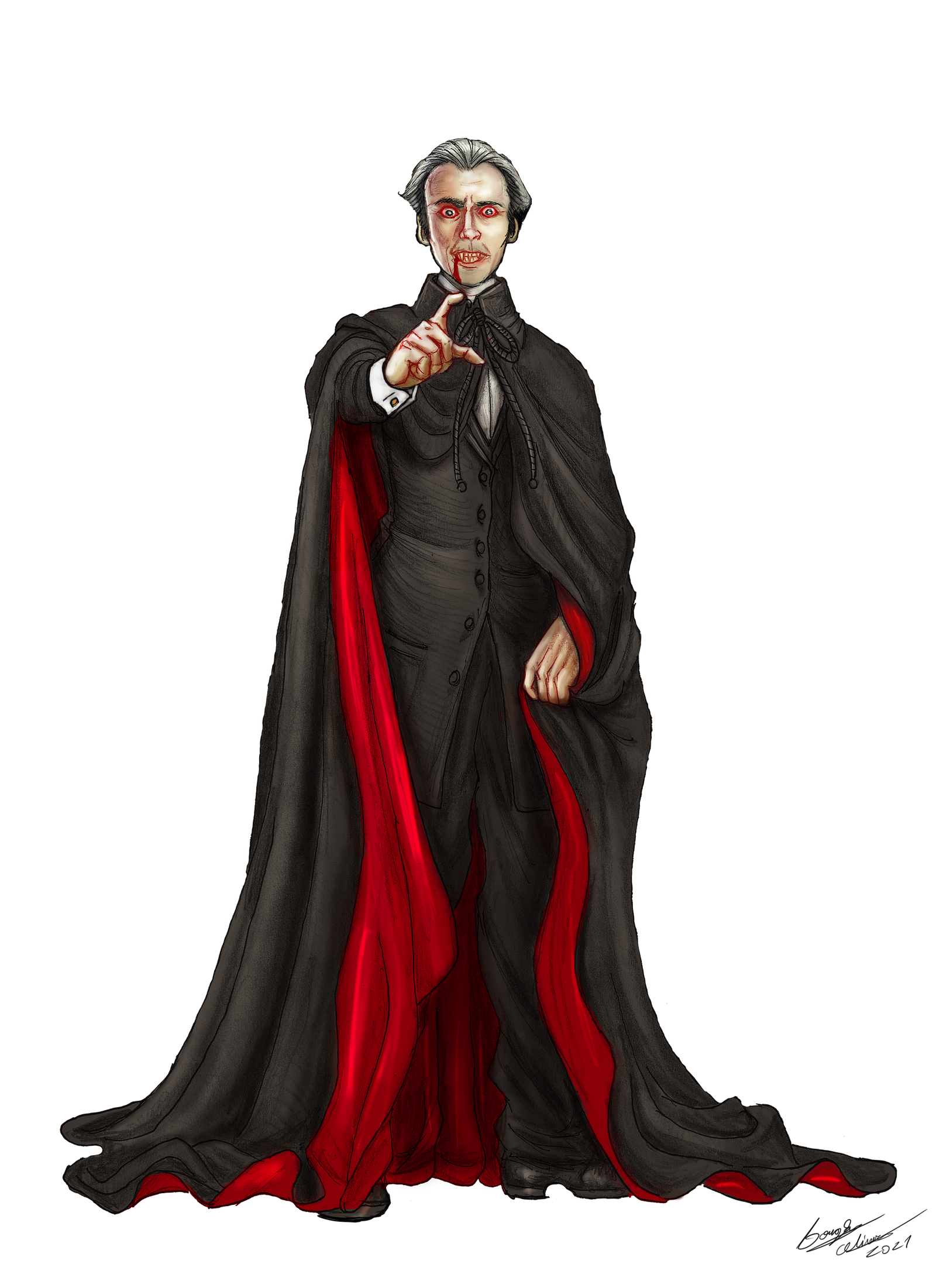 Dracula Christopher Lee by Darkdouglas on DeviantArt