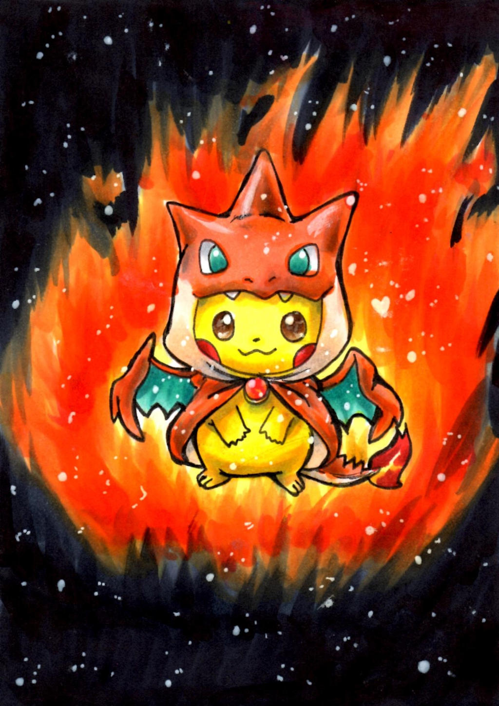 Pyjarid Chibi Chibi PikaZard by KumikoHanabi on DeviantArt