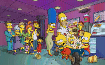 Simpsons at the Movies Mosaic