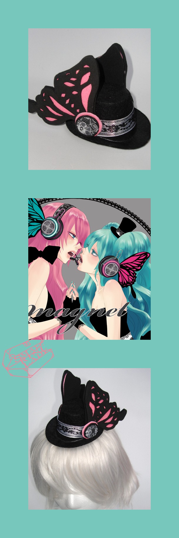 Vocaloid Magnet Top Hat