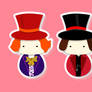 Kokeshi - Which one is Willy Wonka
