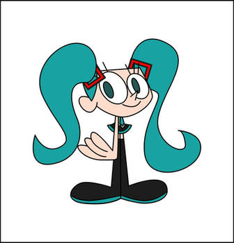 Dee Dee Cosplaying Miku