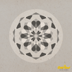 Geometric Mandala experiment 4 // Grey.