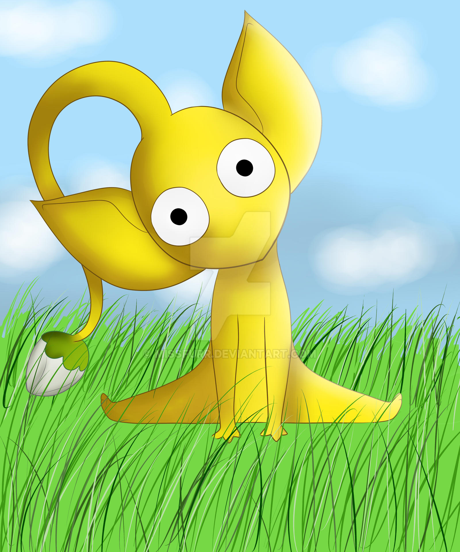 Cute Yellow Pikmin by MissFurr on DeviantArt
