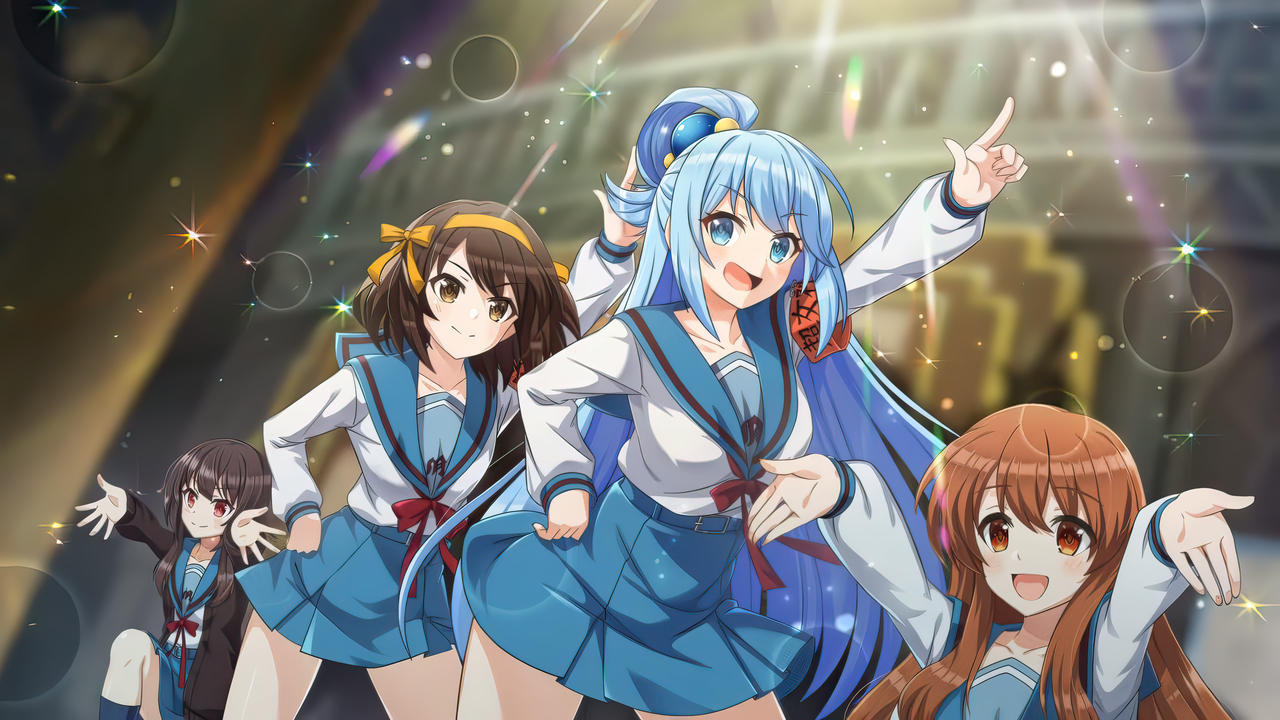 High quality 4K Konosuba x Haruhi Suzumiya by SDUGoten on DeviantArt