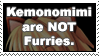 Kemonomimi are not Furries.