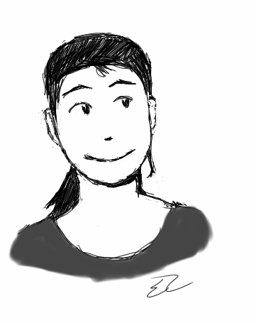 Josie sketch on my new mini-tablet by spazahedron