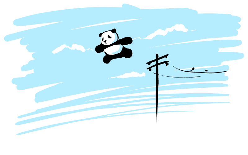 Flighted Panda