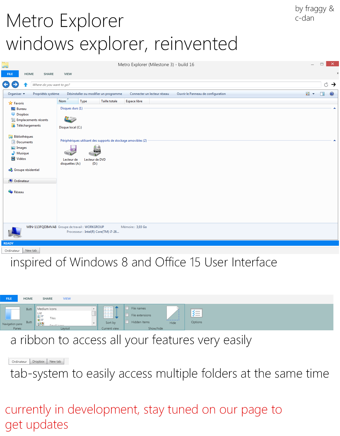 MetroExplorer in development