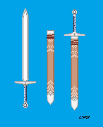 Broadsword Deviantart Soldier's Broadsword (Pixel Style) by CrystalPhoenix2 on DeviantArt