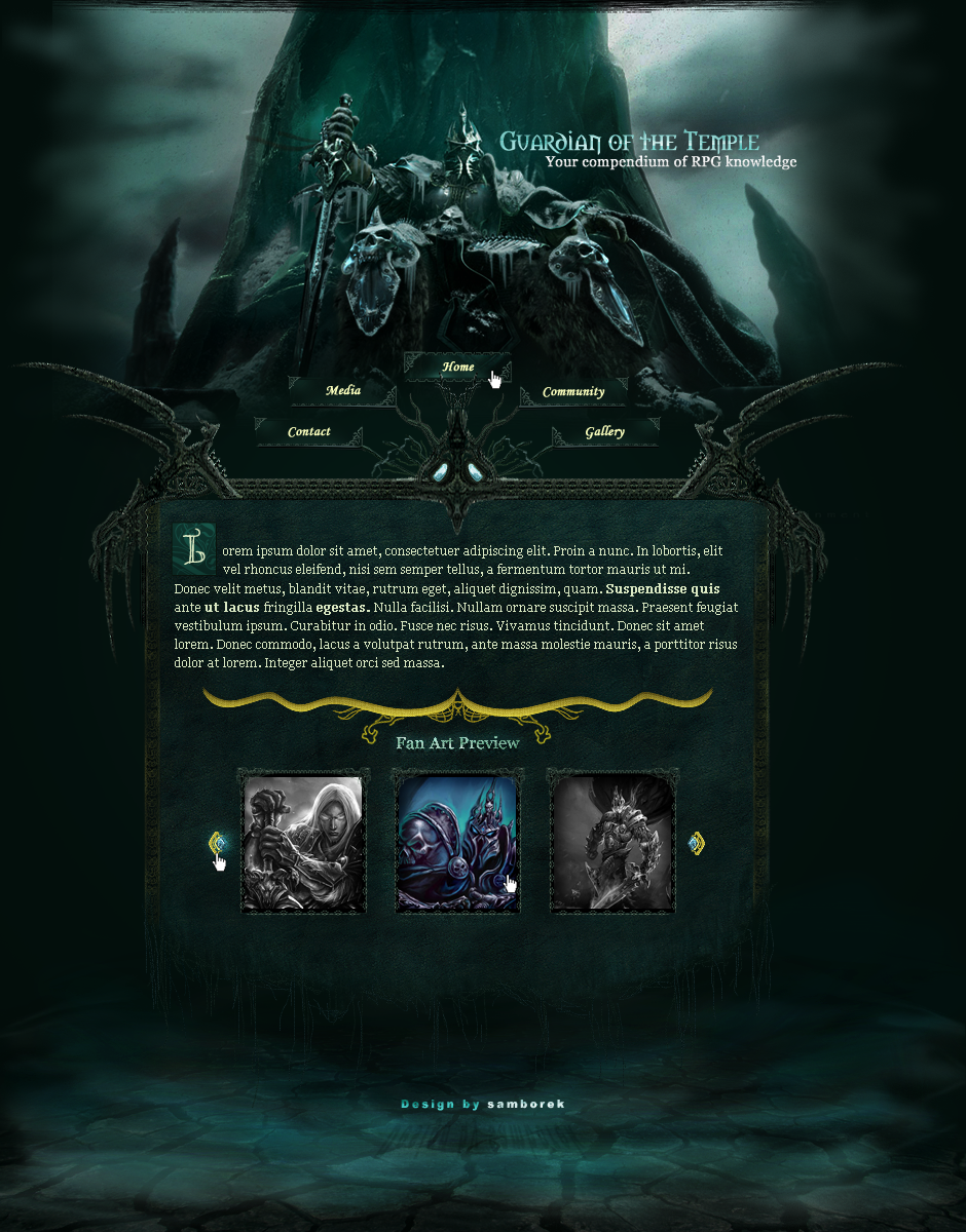 RPG style layout 2 by samborek on DeviantArt