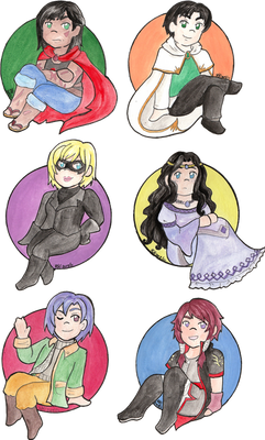 Chibis for Xzentrisch and friends