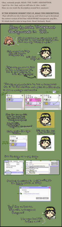 TUTORIAL::How to make Transparent BG in SAI