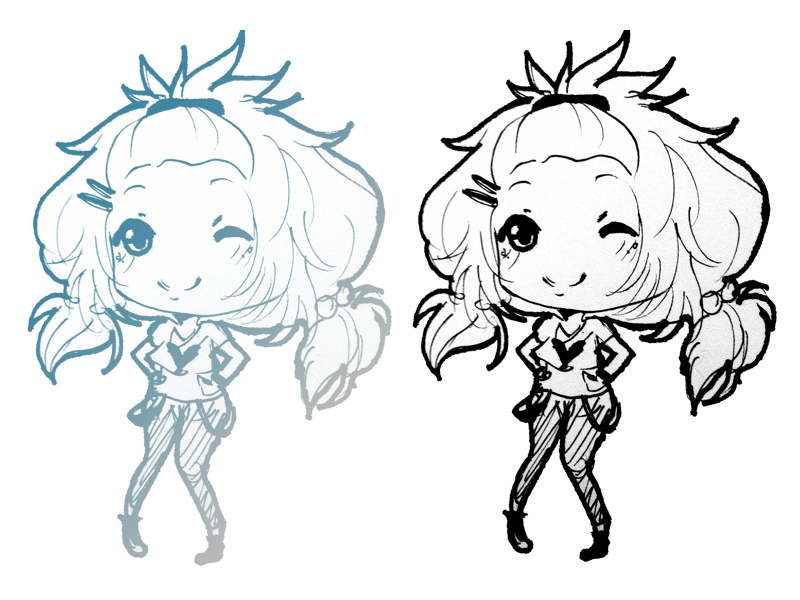 Chibi Ink Commission Examples by whitty-boo on DeviantArt