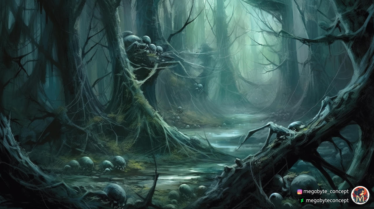Beautiful Forest Illustration by MegabyteConcept on DeviantArt