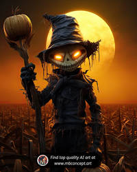 Scarecrow - 3D Illustration #1