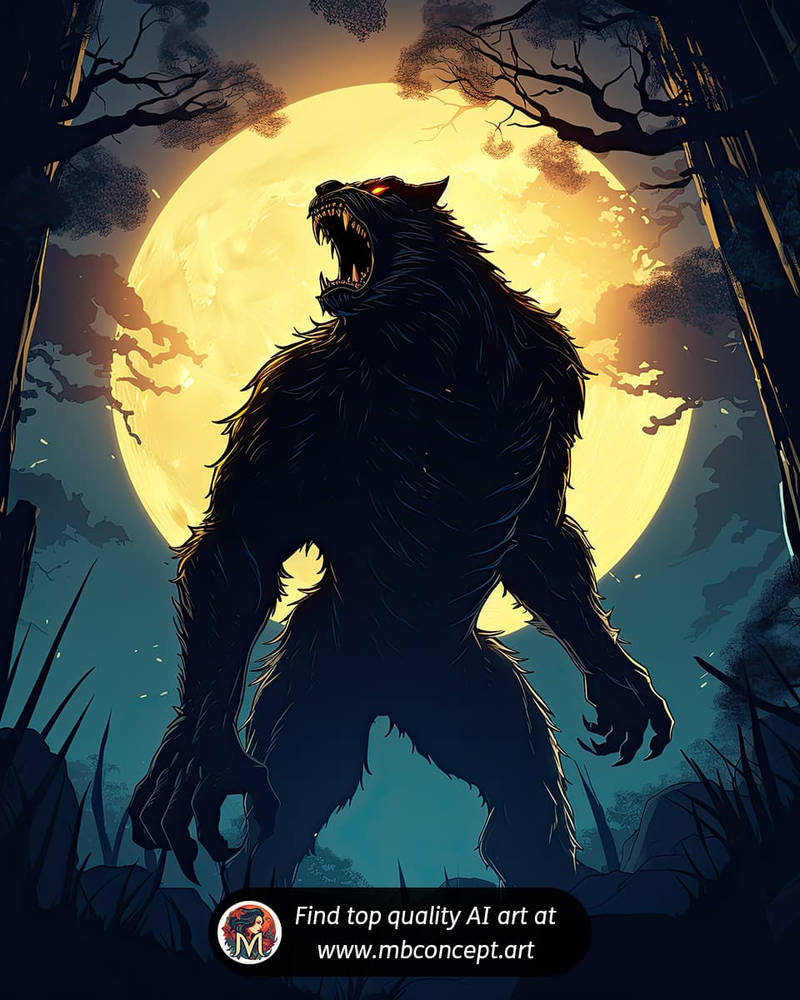 Werewolf - 2D Illustration #1 by MegabyteConcept on DeviantArt