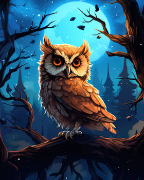 Night Owl - 2D Illustration #4