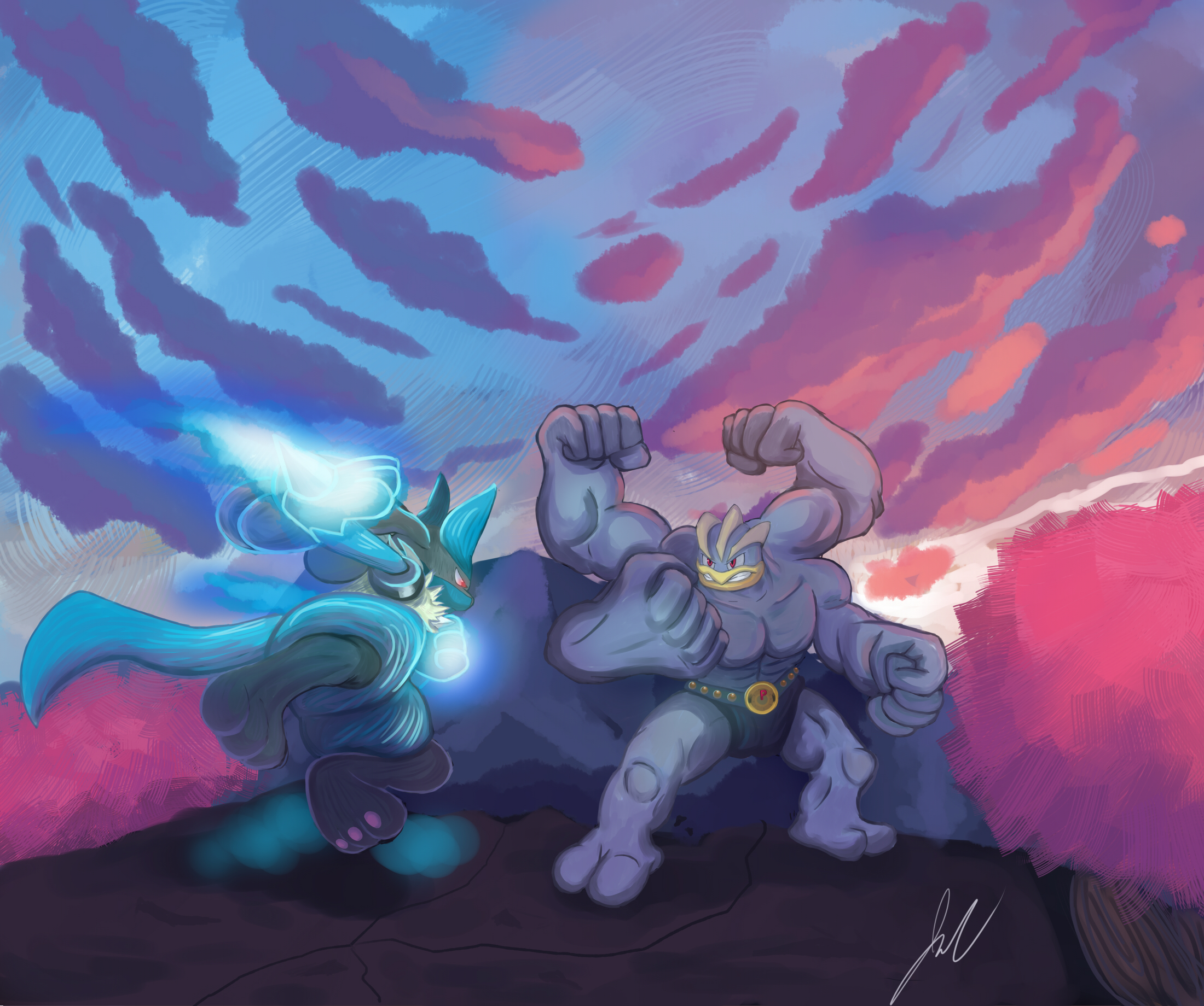 Lucario vs Machamp v2