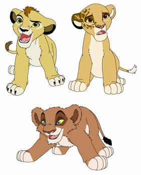 Adoptable lioness cubs