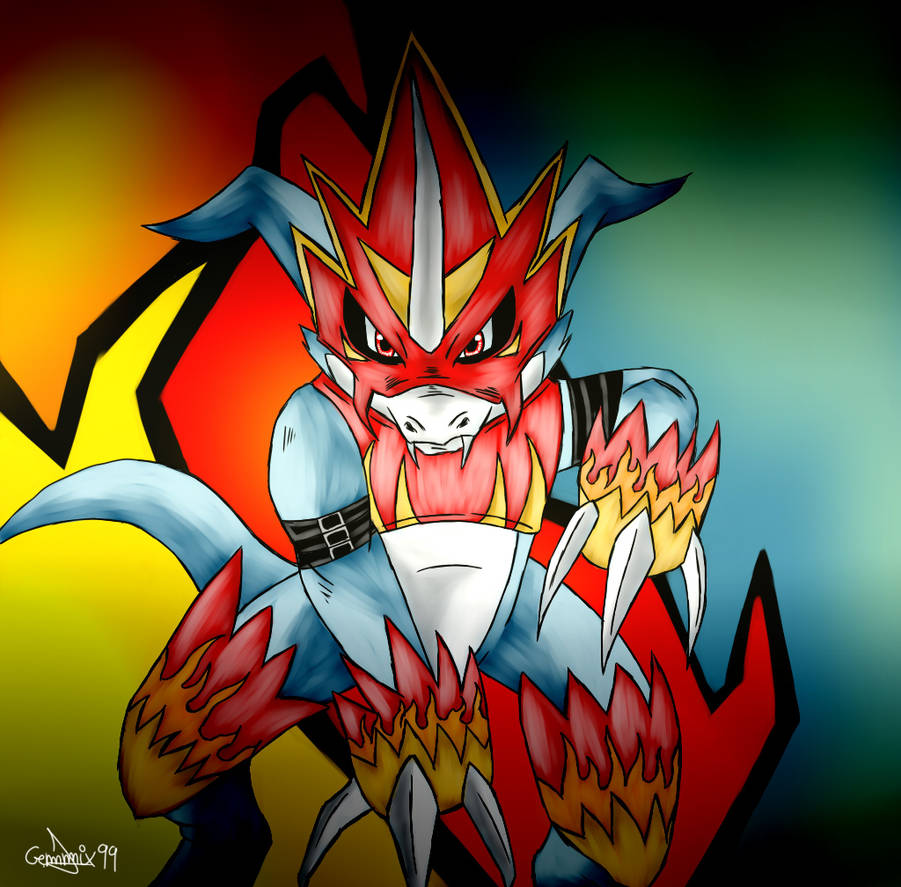Flamedron Flamedramon by gemmix99 on DeviantArt