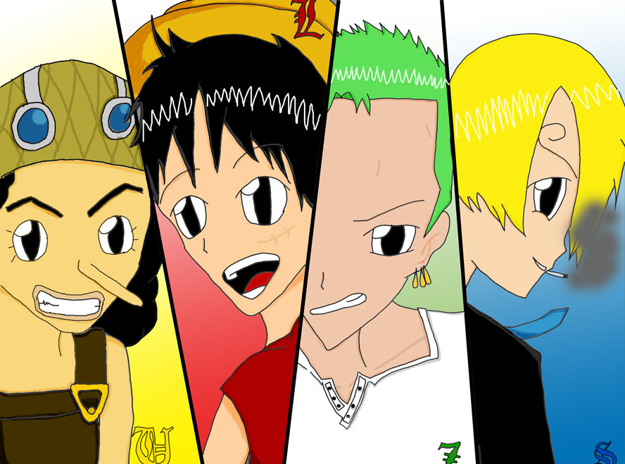 Usopp - Luffy - Zoro - Sanji